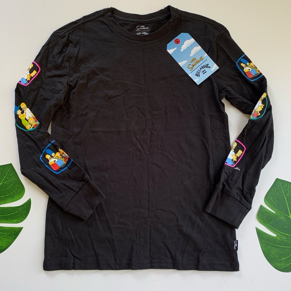 BILLABONG Simpsons Long Black Sleeve Tee